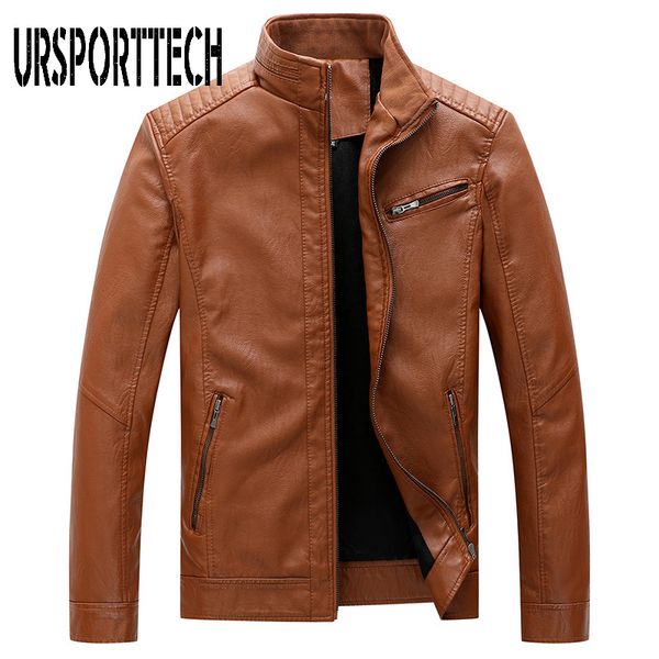 ursporttech men's leather jackets autumn new casual stand collar motorcycle pu jacket leather coats plus size 4xl 5xl jackets, Black
ursporttech men's leather jackets autumn new casual stand collar motorcycle pu jacket leather coats plus size 4xl 5xl jackets, Black