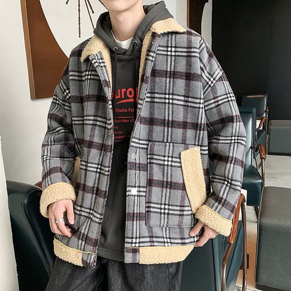 men's down & parkas lamb wool coat fleece winter jacket menthick warm parka windproof youth streetwear hip hop student clothes cotton k, Black
men's down & parkas lamb wool coat fleece winter jacket menthick warm parka windproof youth streetwear hip hop student clothes cotton k, Black