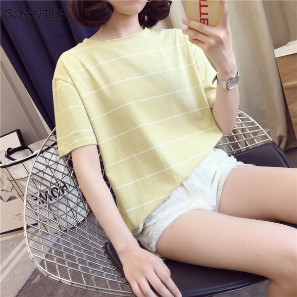 t-shirts women 2019 summer retro ulzzang loose striped o-neck womens tee bf student classic korean t-shirt short sleeve lady top, White
t-shirts women 2019 summer retro ulzzang loose striped o-neck womens tee bf student classic korean t-shirt short sleeve lady top, White