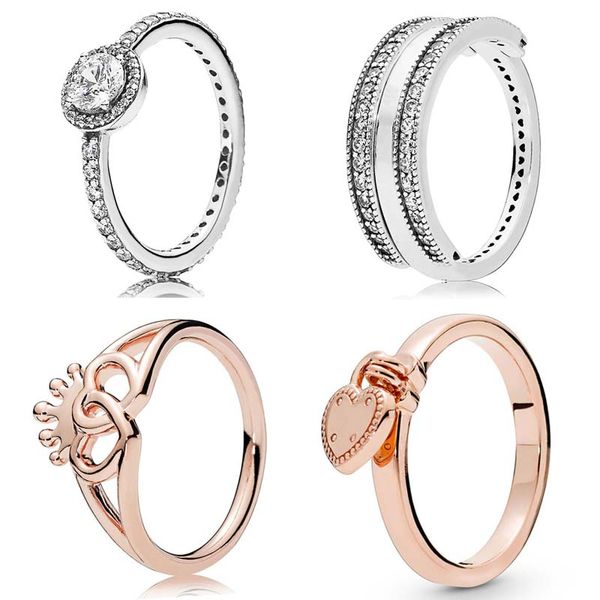 new 925 sterling silver ring classic elegance rose interlocked crowned reversible lock heart ring for women gift jewelry, Golden;silver
new 925 sterling silver ring classic elegance rose interlocked crowned reversible lock heart ring for women gift jewelry, Golden;silver