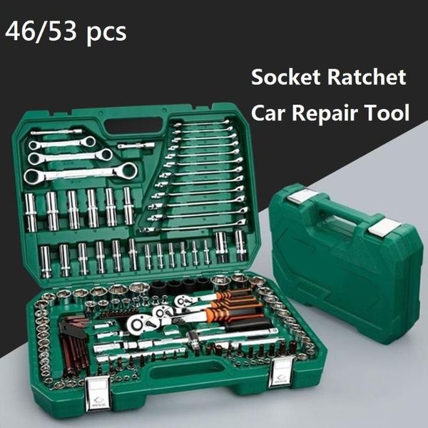 53 pcs socket ratchet car repair tool wrench set head ratchet pawl socket spanner screwdriver professional metalworking tool kit
53 pcs socket ratchet car repair tool wrench set head ratchet pawl socket spanner screwdriver professional metalworking tool kit