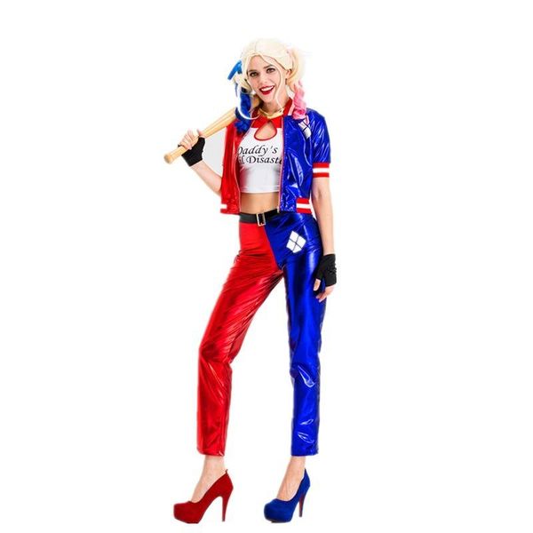 дизайнер хэллоуин женщины одежда клоун костюм косплей костюмы harley quinn костюмы высокого качества размер s-xxl оптовой, Black;red
дизайнер хэллоуин женщины одежда клоун костюм косплей костюмы harley quinn костюмы высокого качества размер s-xxl оптовой, Black;red