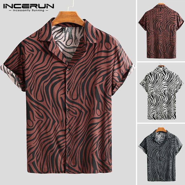 summer printed men shirt chic high street lapel fashion hawaiian shirt men 2020 short sleeve handsome casual chemise 3xl incerun, White;black
summer printed men shirt chic high street lapel fashion hawaiian shirt men 2020 short sleeve handsome casual chemise 3xl incerun, White;black