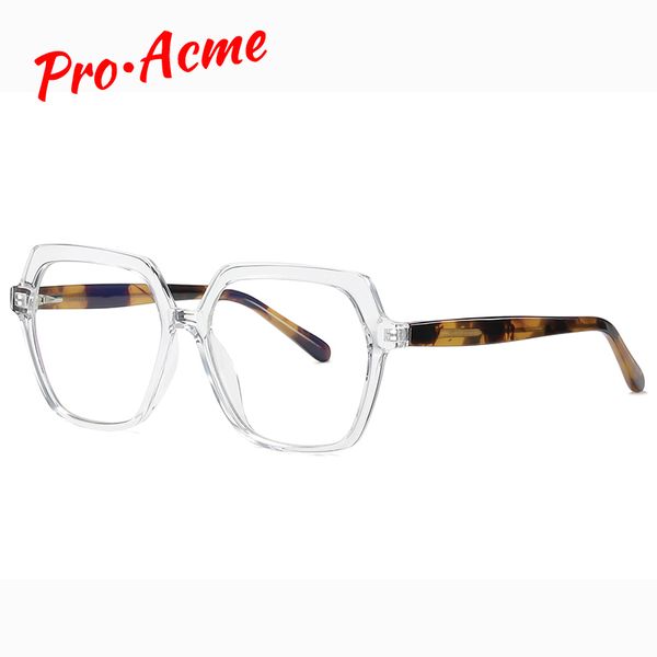 pro acme tr90 flexible frame blue light blocking glasses for women men polygon eyeglasses frame computer gaming glasses pc1666, White;black
pro acme tr90 flexible frame blue light blocking glasses for women men polygon eyeglasses frame computer gaming glasses pc1666, White;black