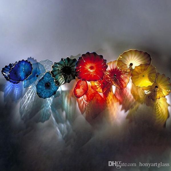 hand blown wall lamps art plates colorful murano glass yellow blue hanging plate lighting for house villa fireplace decor
hand blown wall lamps art plates colorful murano glass yellow blue hanging plate lighting for house villa fireplace decor