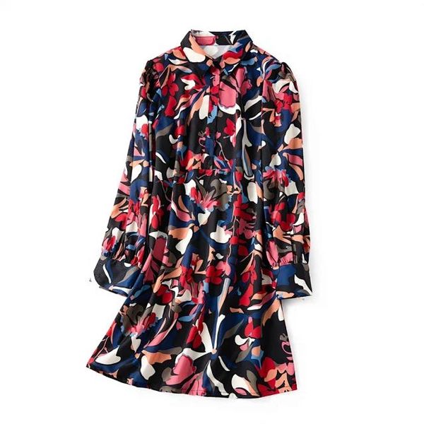 women dresses 2020 spring and summer new romantic oil painting print holiday style dress, Black;gray
women dresses 2020 spring and summer new romantic oil painting print holiday style dress, Black;gray
