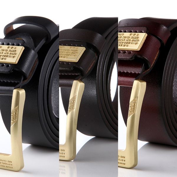 leather fashionable men's casual jeans pin belt pin buckle jeans belt men's alloy brand, Black;brown
leather fashionable men's casual jeans pin belt pin buckle jeans belt men's alloy brand, Black;brown