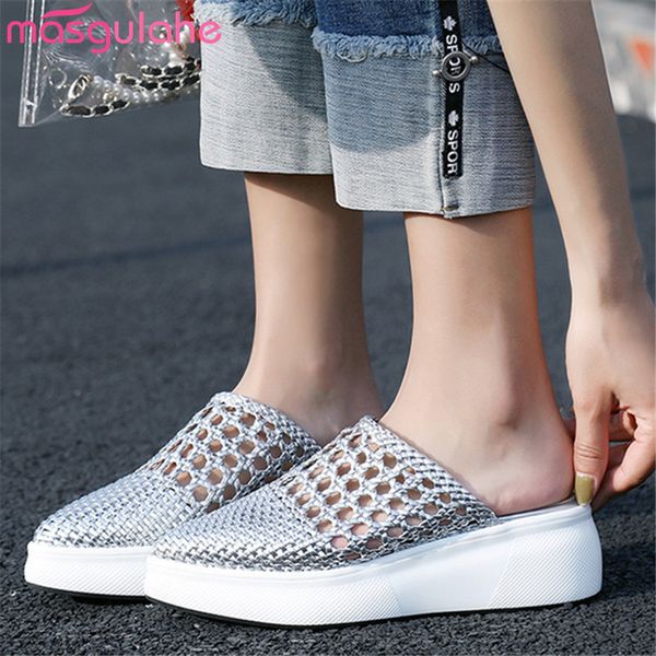 masgulahe 2019 new arrival women pumps hollow out pointed toe summer shoes comfortable wedges platform shoes woman mules, Black
masgulahe 2019 new arrival women pumps hollow out pointed toe summer shoes comfortable wedges platform shoes woman mules, Black