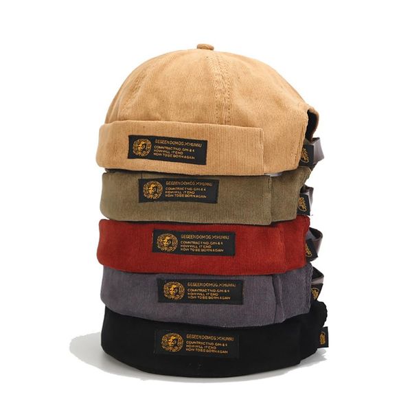 cotton corduroy brimless hip hop hat retro rolled cuff beanie hat trucker worker cap sailor biker cap, Blue;gray
cotton corduroy brimless hip hop hat retro rolled cuff beanie hat trucker worker cap sailor biker cap, Blue;gray