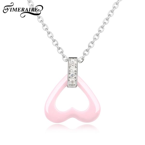 women sweet romance pink heart shaped pendant necklaces with rhinestone trendy chain for lover wife anniversary jewelry gifts, Silver
women sweet romance pink heart shaped pendant necklaces with rhinestone trendy chain for lover wife anniversary jewelry gifts, Silver