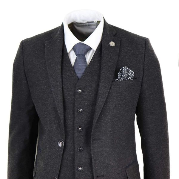 black suits tweed 3 piece herringbone tweed suits peaky blinders wool suit wool tweed suit jacket vest pants custom made wedding tuxedos, Black;gray
black suits tweed 3 piece herringbone tweed suits peaky blinders wool suit wool tweed suit jacket vest pants custom made wedding tuxedos, Black;gray