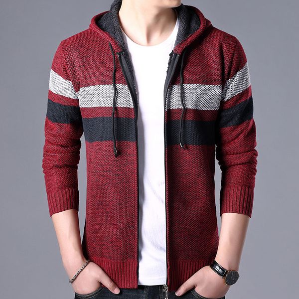 2019 winter new mens hooded sweaters coats fashion casual patchwork plus thick keep warm sweater men cashmere sweaters j672, White;black
2019 winter new mens hooded sweaters coats fashion casual patchwork plus thick keep warm sweater men cashmere sweaters j672, White;black