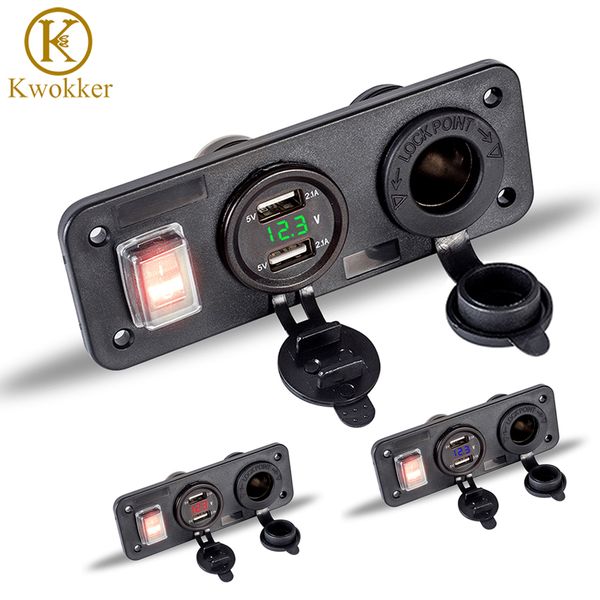 12/24v 5v/4.2a car charger motorcycle plug dual usb adaptor + voltage + cigarette lighter socket cigarette charger
12/24v 5v/4.2a car charger motorcycle plug dual usb adaptor + voltage + cigarette lighter socket cigarette charger