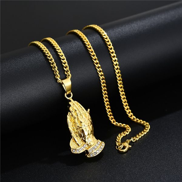 модельер мужчины молиться рук подвеска ожерелья hip hop ювелирные изделия rhinestone crystal design 60см длинные цепочки панк ожерелья для м, Silver
модельер мужчины молиться рук подвеска ожерелья hip hop ювелирные изделия rhinestone crystal design 60см длинные цепочки панк ожерелья для м, Silver