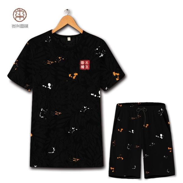 creative ink printing fashion simple oversized t shirt and shorts suit summer 2018 new hollow breathable quality mens short sets, Gray
creative ink printing fashion simple oversized t shirt and shorts suit summer 2018 new hollow breathable quality mens short sets, Gray