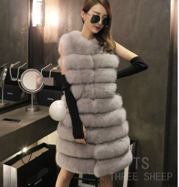 women's fur & faux 2021 vetement gilet femme vest female coat winter furry waist plus size patchwork long aw228, Black
women's fur & faux 2021 vetement gilet femme vest female coat winter furry waist plus size patchwork long aw228, Black