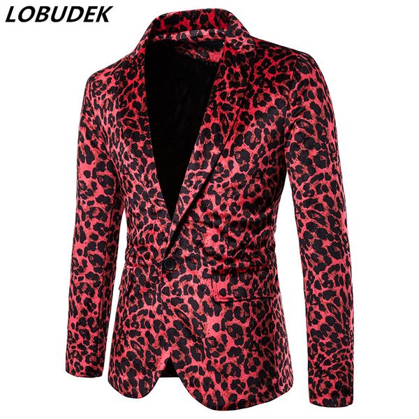men red brown leopard print blazer nightclub singer dance blazers men's prom stage costume casual blazer jacket spring autumn, White;black
men red brown leopard print blazer nightclub singer dance blazers men's prom stage costume casual blazer jacket spring autumn, White;black