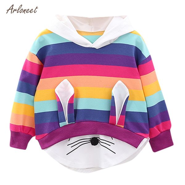 arloneet toddler kids baby girls striped rainbow cartoon rabbit hooded sweatshirt 2019 autumn winter hoodie outwear clothes, Black
arloneet toddler kids baby girls striped rainbow cartoon rabbit hooded sweatshirt 2019 autumn winter hoodie outwear clothes, Black