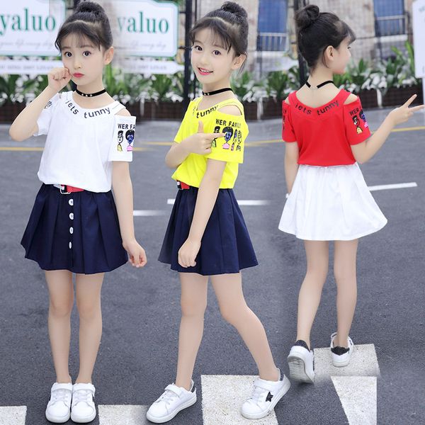 summer girls clothes new casual children clothing sets short sleeve flower shirts red skirt kids girls outfits 12 years, White
summer girls clothes new casual children clothing sets short sleeve flower shirts red skirt kids girls outfits 12 years, White