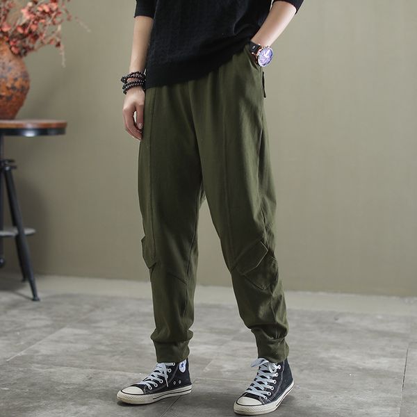 new literature retro loose solid color casual straight-leg trousers 2020 spring autumn pocketsbelastic waist thin pants women, Black;white
new literature retro loose solid color casual straight-leg trousers 2020 spring autumn pocketsbelastic waist thin pants women, Black;white