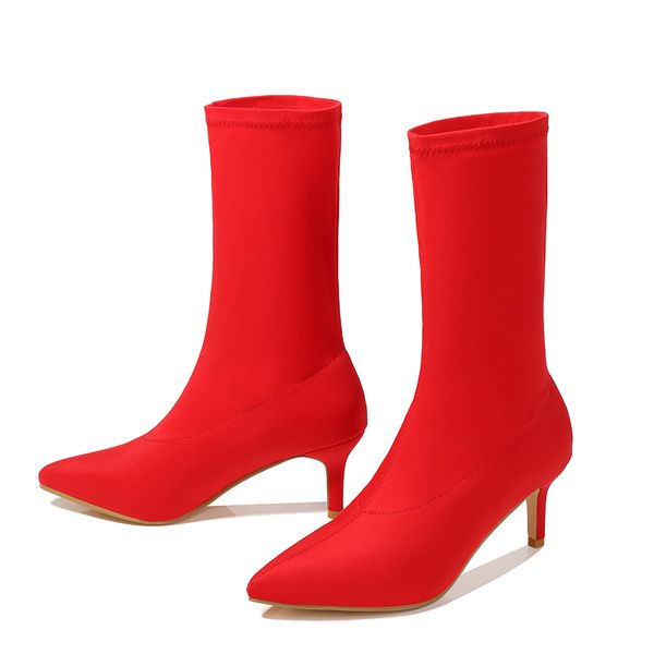 2020 women stretch yellow boots 7cm high heels short ankle boots lady combat low heels fetish cool stripper blue red fall shoes, Black
2020 women stretch yellow boots 7cm high heels short ankle boots lady combat low heels fetish cool stripper blue red fall shoes, Black