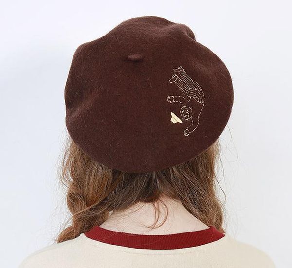 fashion-autumn new casual hats blue brown lady beret hat winter high quali elegant berets hat cartoon embroidery 100% wool, Blue;gray
fashion-autumn new casual hats blue brown lady beret hat winter high quali elegant berets hat cartoon embroidery 100% wool, Blue;gray