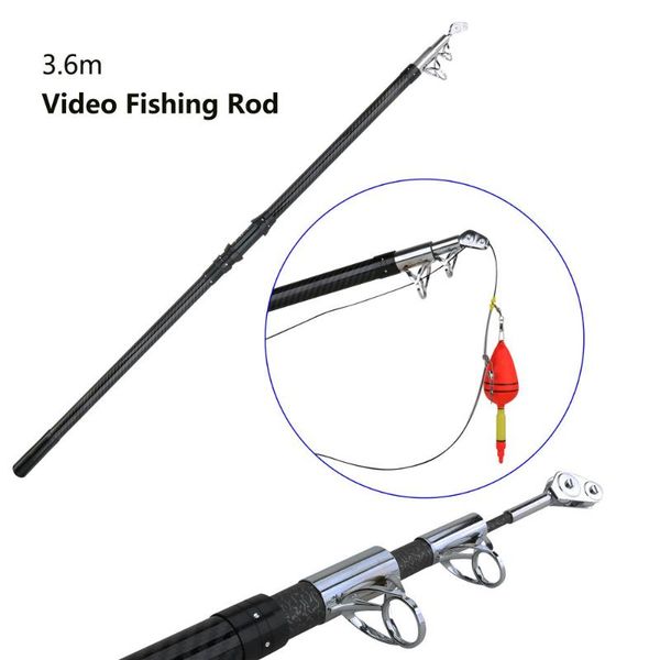 3.6m video fishing rod carbon fiber ultralight hard 3 section fiber max power 65kg with wiring pulley
3.6m video fishing rod carbon fiber ultralight hard 3 section fiber max power 65kg with wiring pulley