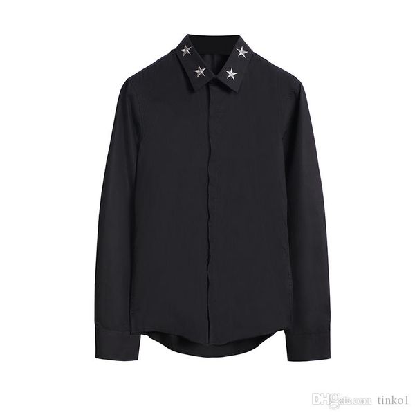 2019 summer fashion mens shirt slim fit men long sleeve pure color shirt mens mens pentagram embroidery shirts, White;black
2019 summer fashion mens shirt slim fit men long sleeve pure color shirt mens mens pentagram embroidery shirts, White;black