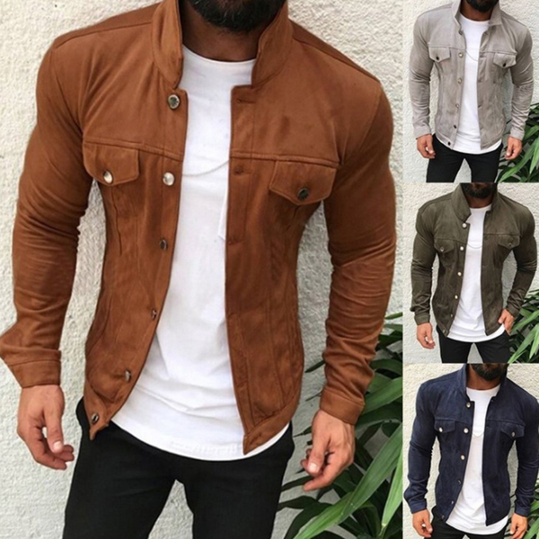 men's leather jacket motorcycle button pocket men's american size pu jacket biker faux leather fashion m-3x, Black;brown
men's leather jacket motorcycle button pocket men's american size pu jacket biker faux leather fashion m-3x, Black;brown