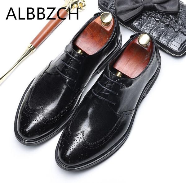 new brogue men shoes wedding dress shoes mens oxford carving wing tip designer business leiusre party office career work, Black
new brogue men shoes wedding dress shoes mens oxford carving wing tip designer business leiusre party office career work, Black