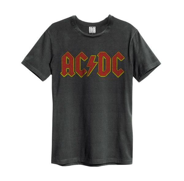 ac/dc 'logo' t-shirt - amplified clothing - new & official, White;black