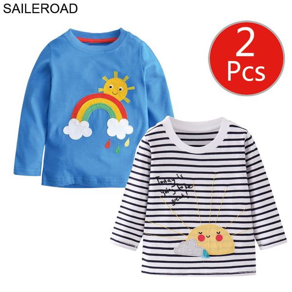 saileroad 2 шт. радуга солнце девушки с длинным рукавом рубашки для детей одежда осень детские топы одежда 4 года маленький ребенок футболки, Blue
saileroad 2 шт. радуга солнце девушки с длинным рукавом рубашки для детей одежда осень детские топы одежда 4 года маленький ребенок футболки, Blue