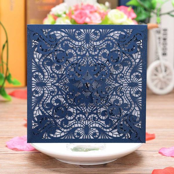 40 pcs square laser cut wedding invitations cards ivory lace flower pattern invites card for qinceanera engagement birthday
40 pcs square laser cut wedding invitations cards ivory lace flower pattern invites card for qinceanera engagement birthday