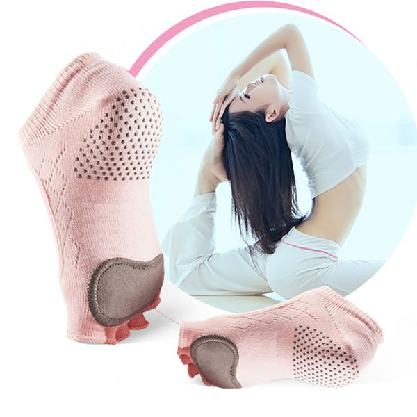 women cow leather silicone non-slip yoga socks damping five toes pilates fitness ballet breathable sports socks good grip, Black
women cow leather silicone non-slip yoga socks damping five toes pilates fitness ballet breathable sports socks good grip, Black