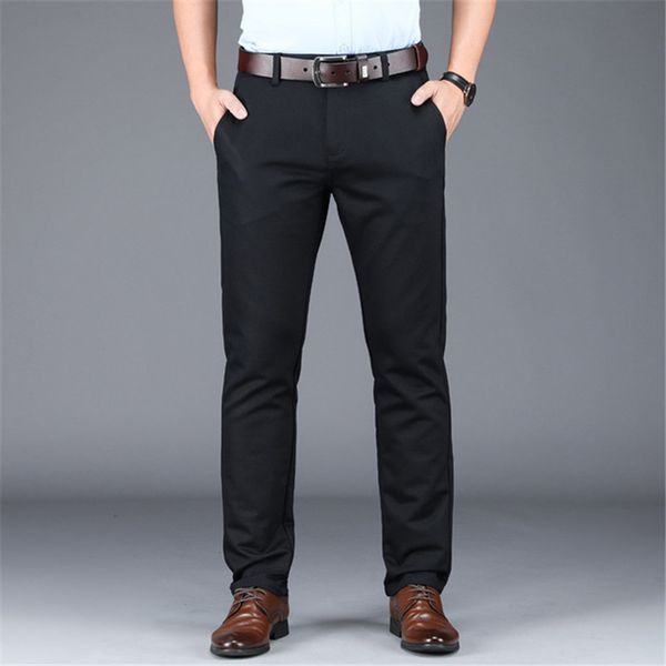 color: gray khaki dark blue men's casual pants 2019 autumn and winter new elastic casual pants men's loose straight, Black
color: gray khaki dark blue men's casual pants 2019 autumn and winter new elastic casual pants men's loose straight, Black