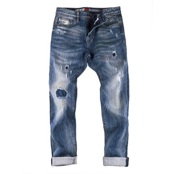 summer old jeans men loose tide hole patch beggar pants men's slim straight pants fashion 2020, Blue
summer old jeans men loose tide hole patch beggar pants men's slim straight pants fashion 2020, Blue