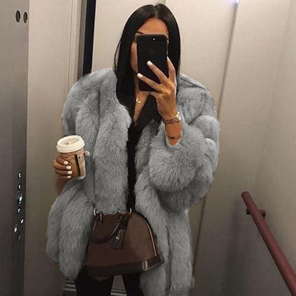 women faux coat plus furry 5xl women overcoat size fur warm plush outerwear thick jacket coat winter high female quality dslbf, Black
women faux coat plus furry 5xl women overcoat size fur warm plush outerwear thick jacket coat winter high female quality dslbf, Black