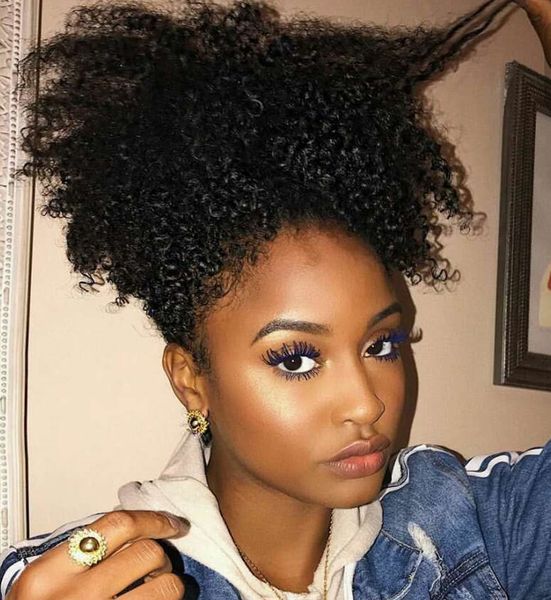 120gram afro kinky curly ponytail extensions kinky curly drawstring human hair ponytail hairpieces natural curly clip in ponytail extensions, Black
120gram afro kinky curly ponytail extensions kinky curly drawstring human hair ponytail hairpieces natural curly clip in ponytail extensions, Black