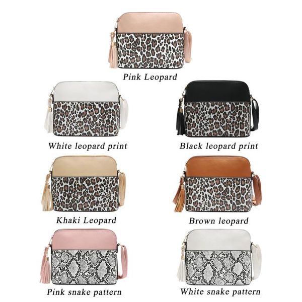 women snakeskin leopard splicing ladies purse retro female tassels shoulder messenger bag pu leather shell crossbody purse
women snakeskin leopard splicing ladies purse retro female tassels shoulder messenger bag pu leather shell crossbody purse