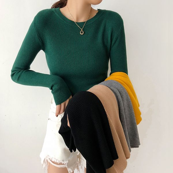 sweaters woman designer sweater women new 2019 womens sweater pullover rib cotton solid essential autumn winter long sleeve sweaters, White;black
sweaters woman designer sweater women new 2019 womens sweater pullover rib cotton solid essential autumn winter long sleeve sweaters, White;black