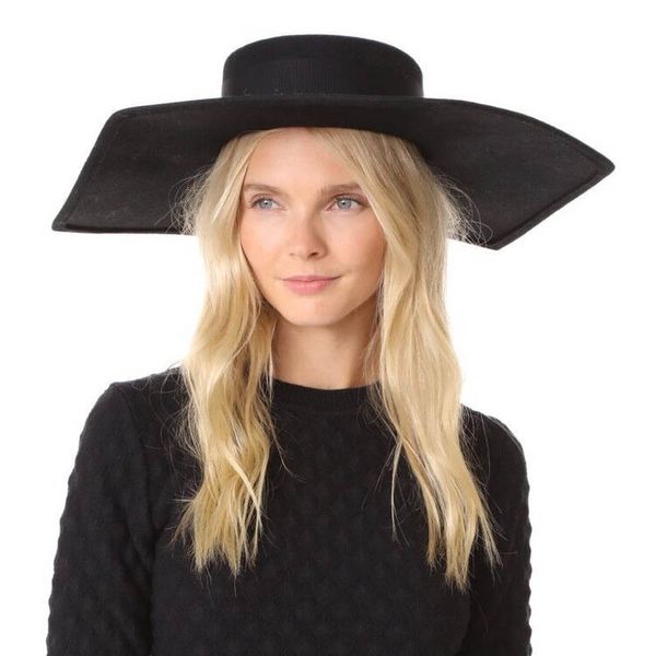 new six-sided wool flat-big brim hat stage catwalk concave shape strap flat-felt hat womens hats fashionable, Blue;gray
new six-sided wool flat-big brim hat stage catwalk concave shape strap flat-felt hat womens hats fashionable, Blue;gray