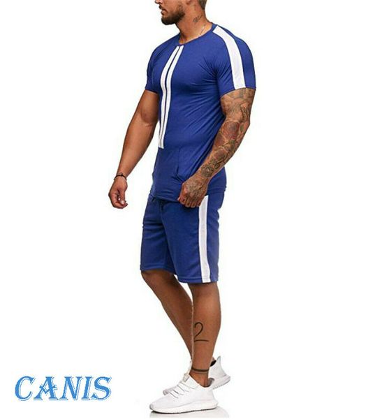 men set 2019 new men summer tracksuit t shirt sport suit sets +pants set tennis wear, Gray
men set 2019 new men summer tracksuit t shirt sport suit sets +pants set tennis wear, Gray