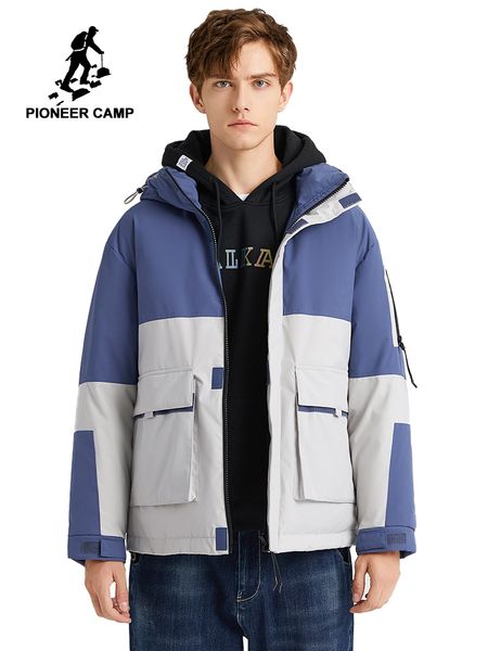 pioneer camp fashion winter down jacket men blue black costuras thick hooded men's warm coats ayr901518t
pioneer camp fashion winter down jacket men blue black costuras thick hooded men's warm coats ayr901518t