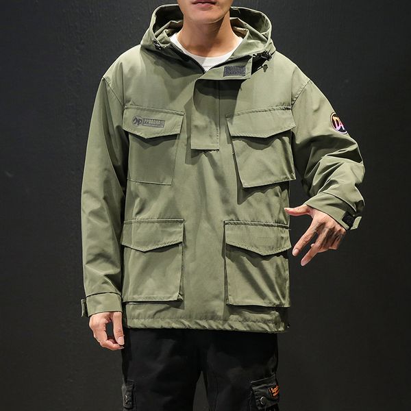 jacket men brand new japan style loose men jacket multi pockets casual streetwear hooded coats 5xl veste homme, Black;brown
jacket men brand new japan style loose men jacket multi pockets casual streetwear hooded coats 5xl veste homme, Black;brown