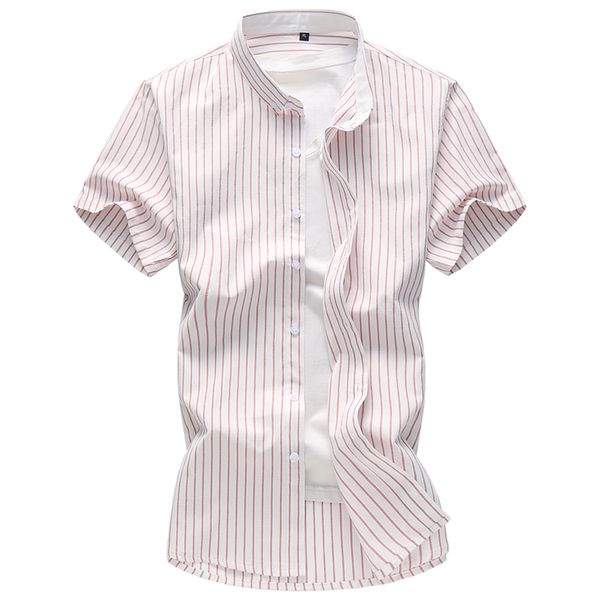 fashion shirts for men stripe pink blue summer large size short sleeve brand thin fit leisure shirt male gent life, White;black
fashion shirts for men stripe pink blue summer large size short sleeve brand thin fit leisure shirt male gent life, White;black