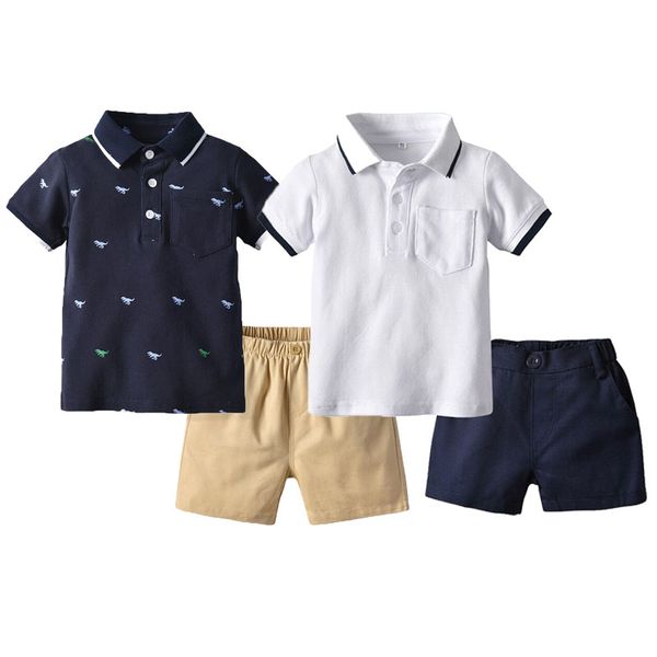 toddler tracksuit summer baby clothing sets children boys teens fashion brand clothes kids cotton t-shirt and pants 2 pcs suits, White