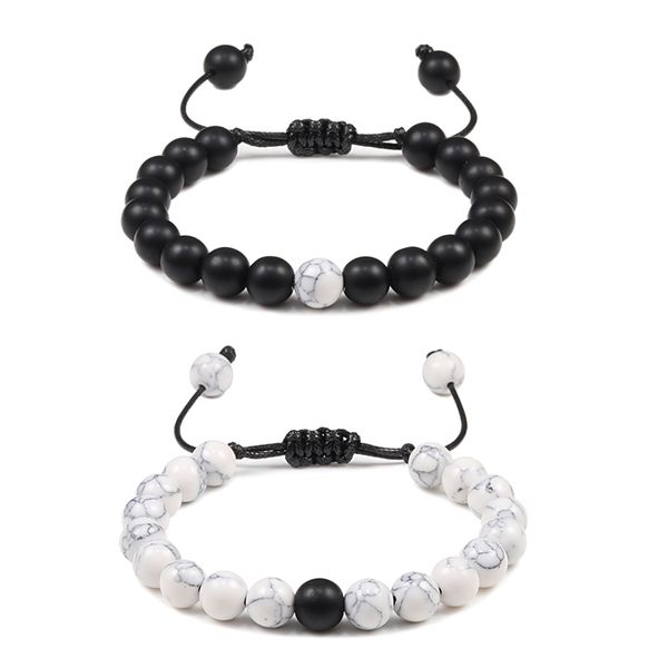 fashion black white stone woven bracelet natural lava beaded bangle women men couple jewelry customize friendship birthday gift
fashion black white stone woven bracelet natural lava beaded bangle women men couple jewelry customize friendship birthday gift