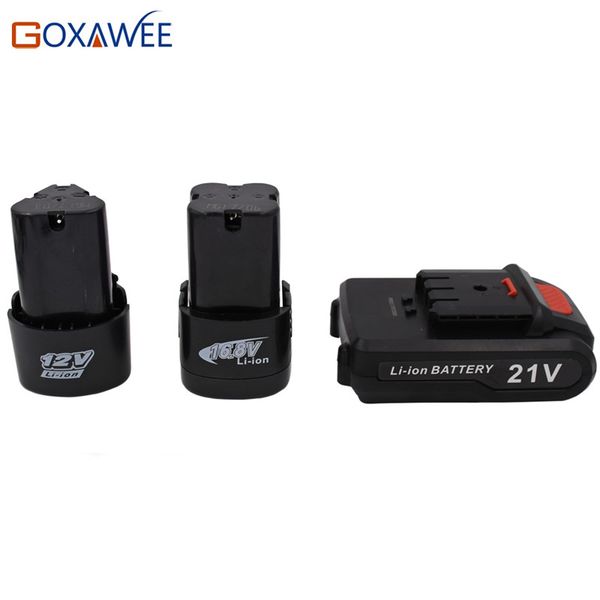 goxawee 12v 16.8v 21v rechargeable lithium battery for cordless electric screwdriver electric drill household power tool
goxawee 12v 16.8v 21v rechargeable lithium battery for cordless electric screwdriver electric drill household power tool