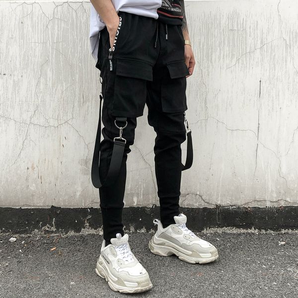 streetwear black harem pants men elastic waist punk pants with ribbons casual slim jogger men hip hop trousers
streetwear black harem pants men elastic waist punk pants with ribbons casual slim jogger men hip hop trousers