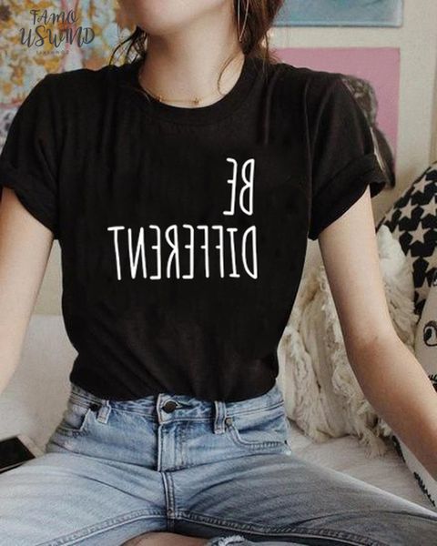 be different tshirts funny quote t shirt summer fashion hipster slogan tees women casual t shirts camisetas summer quote shirt, White
be different tshirts funny quote t shirt summer fashion hipster slogan tees women casual t shirts camisetas summer quote shirt, White